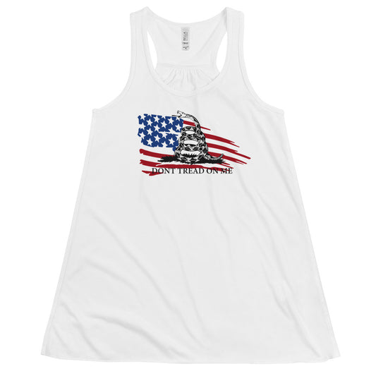 Dont Tread On Me Women's Flowy Racerback Tank